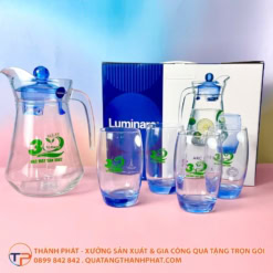 Bộ bình ly thuỷ tinh ice blue lt23 - ảnh 2