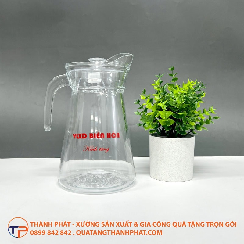 Bộ Bình Ly Thuỷ Tinh In Logo Lt20 24 Bo binh ly thuy tinh in logo lt20 hien dai