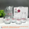 Bộ Bình Ly Thuỷ Tinh In Logo Lt20 64 Bo binh ly thuy tinh in logo lt20 tinh te