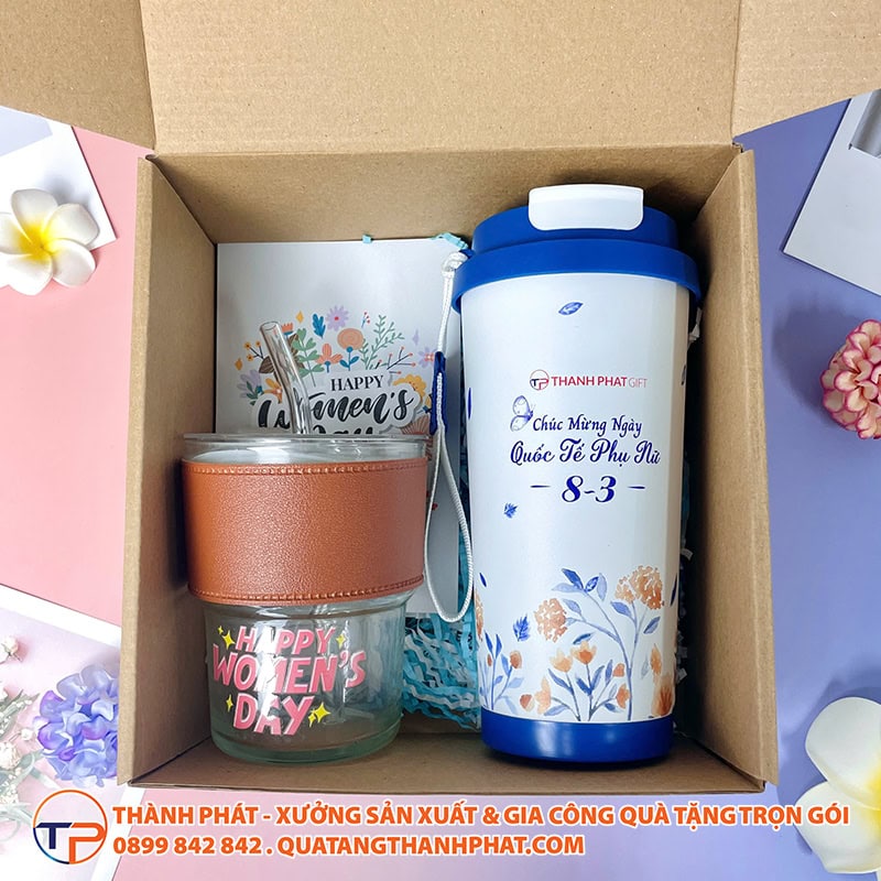 Bộ Quà Tặng Nhân Viên Quốc Tế Phụ Nữ 8-3 40 Set qua carton tang nhan vien nu