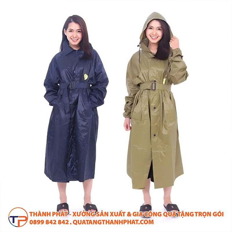 Áo Mưa Măng Tô Thời Trang In Logo A05 21 Ao mua bo mang to vai du