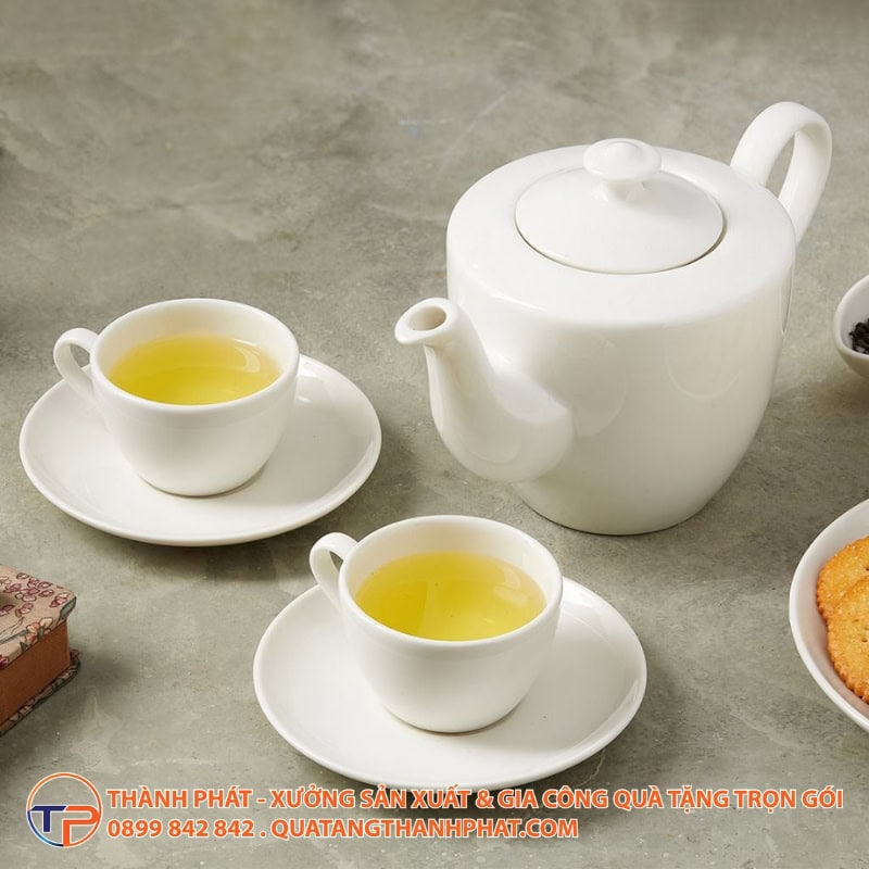 Bộ Ấm Trà Daisy In Logo 20 Bo am tra daisy in logo tien dung
