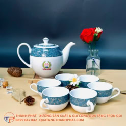 Bộ Ấm Trà Diệp Lục In Logo 16 Bộ ấm trà diệp lục in logo - ảnh 2