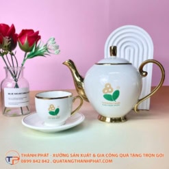 Bộ Ấm Trà Mạ Vàng Sang Trọng In Logo 19 Bộ ấm trà mạ vàng sang trọng in logo - ảnh 5