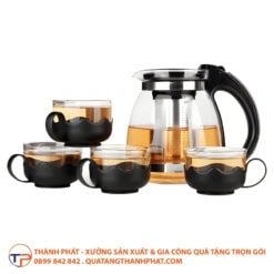 Bộ Ấm Trà Thuỷ Tinh Có Lõi Lọc Inox 20 Bộ ấm trà thuỷ tinh có lõi lọc inox - ảnh 6