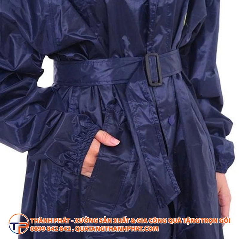 Áo Mưa Măng Tô Thời Trang In Logo A05 23 Bo ao mua mang to chong tham nuoc