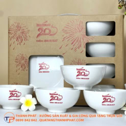 Bộ Chén Đĩa Quà Tặng In Logo 13 Bộ chén đĩa quà tặng in logo - ảnh 2