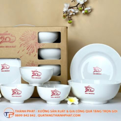 Bộ Chén Đĩa Quà Tặng In Logo 15 Bộ chén đĩa quà tặng in logo - ảnh 4