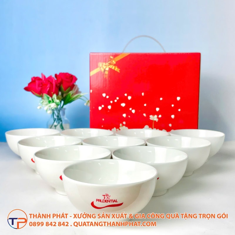 Bộ Chén In Logo Quà Tặng Ngành Bảo Hiểm 19 Bo chen in lo go qua tang nganh bao hiem sang trong