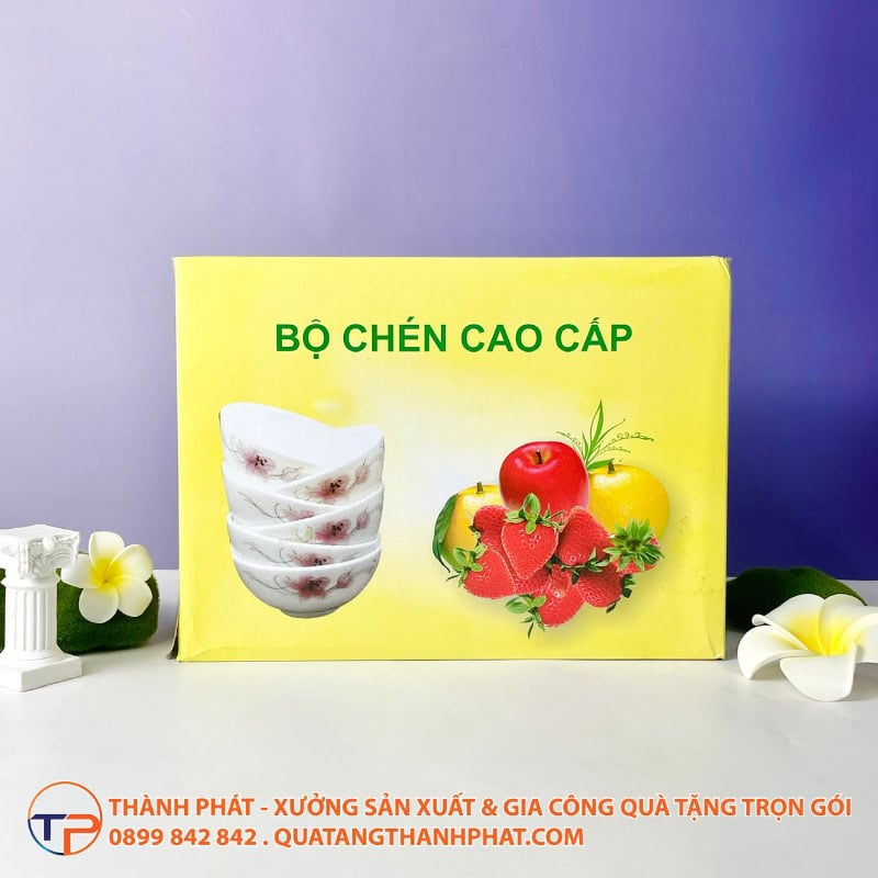Bộ Chén Sứ 11,5Cm In Logo 17 Bo chen su 115cm in logo hien dai