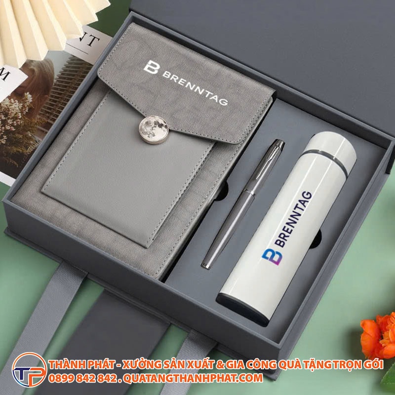 Set Quà Tặng In Logo Doanh Nghiệp Gs173 21 Bo qua so tay binh but cao cap
