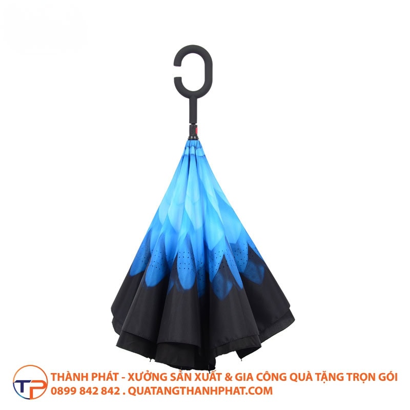 Dù Thẳng Cầm Tay Poly In Logo 29 Du cam tay gap nguoc sang trong