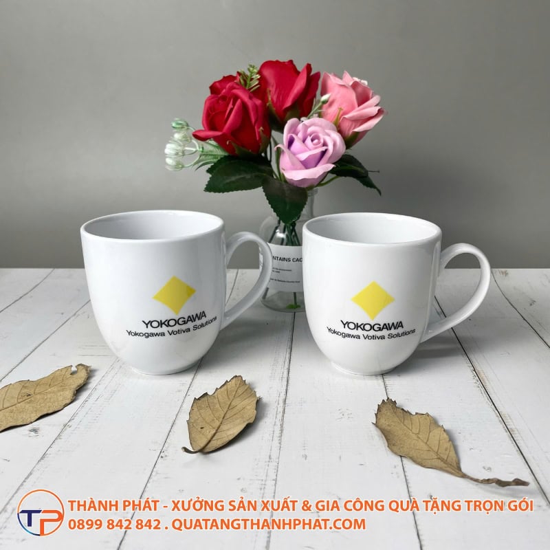 Ly Sứ Dáng Vuông In Logo Ls11 26 Ly su cao cap bo day ls10 sang trong