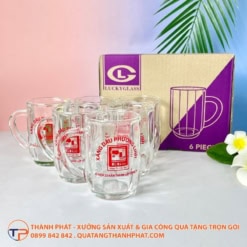 Ly Thủy Tinh Dáng Bầu Sọc Có Quai Cầm Lt25 15 Ly thủy tinh dáng bầu sọc có quai cầm lt25 - ảnh 2