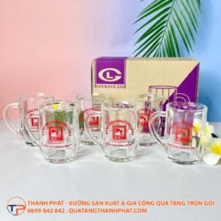 Ly Thủy Tinh Dáng Bầu Sọc Có Quai Cầm Lt25 16 Ly thủy tinh dáng bầu sọc có quai cầm lt25 - ảnh 3