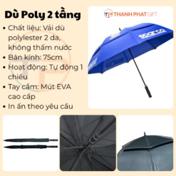 Dù Poly 2 Tầng 15 Dù poly 2 tầng - ảnh 2
