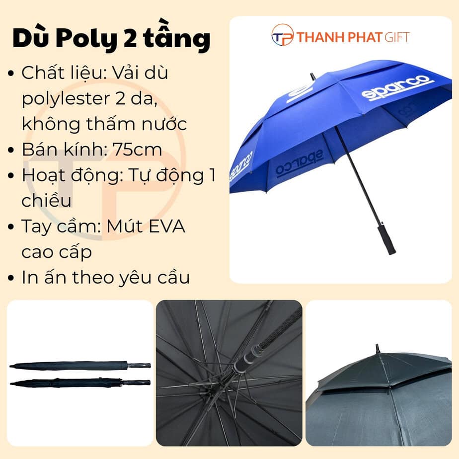 Dù Poly 2 Tầng 23 Thong so du poly 2 tang