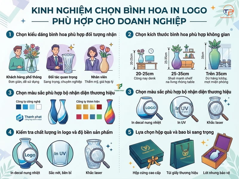 Top 5 Mẫu Lọ, Bình Hoa In Logo Làm Quà Tặng Doanh Nghiệp Đẹp 28 Tieu chi chon binh hoa in logo lam qua tang