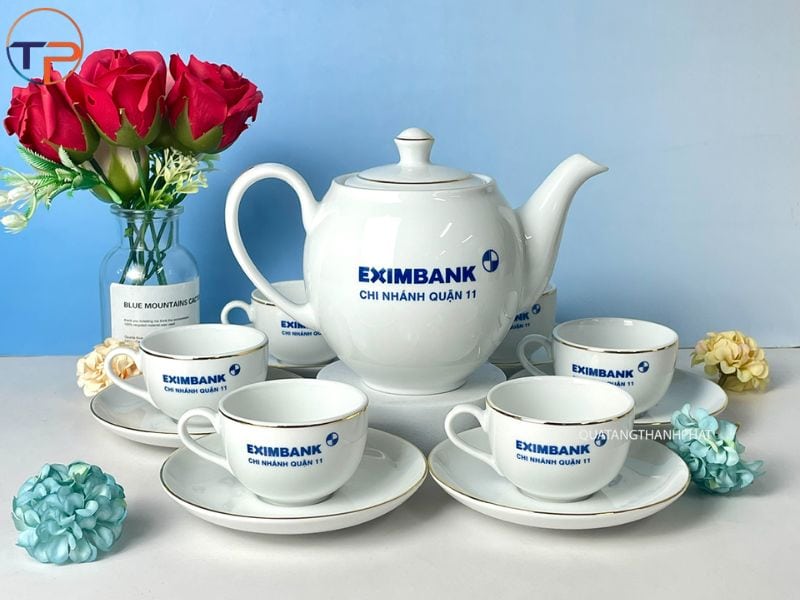 Mẫu Quà Tặng Doanh Nghiệp Dịp 1/5 Sang Trọng 28 Bộ ấm trà gốm sứ