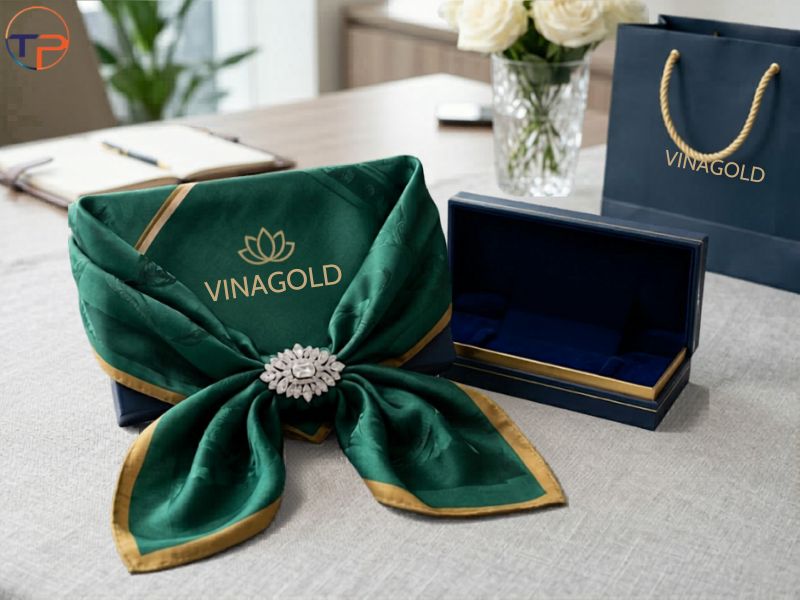 Top 9 Mẫu Khăn Lụa Quà Tặng Doanh Nghiệp In Logo Đẹp, Tinh Tế 21 Khan lua phoi trang suc