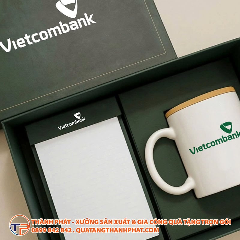 Set Quà Tặng Ngân Hàng In Logo Tinh Tế Gs182 13 Set qua tang nganh ngan hang in logo
