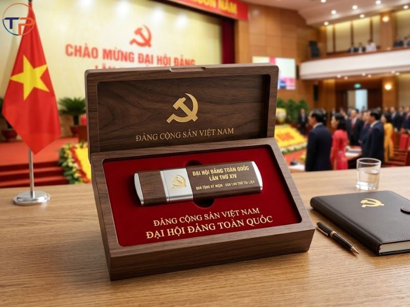 Gợi Ý Quà Tặng Đại Hội Đảng Bộ In Logo Ý Nghĩa, Thiết Thực 30 Usb in logo