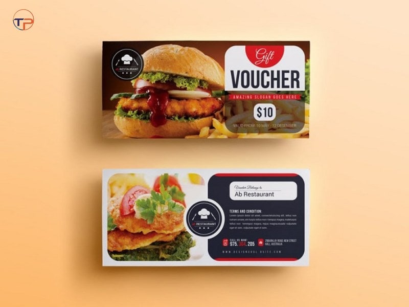 Top 5+ Mẫu Phiếu Voucher Thiết Kế Độc Đáo, Ấn Tượng 16 Gift card nha hang