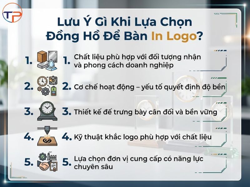 Đồng Hồ Để Bàn In Logo Quà Tặng: Đặc Điểm, Ứng Dụng, Mẫu &Amp; Báo Giá 21 Lua chon dong ho de ban in logo