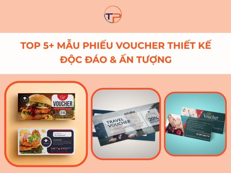 Phiếu voucher thiết kế độc đáo