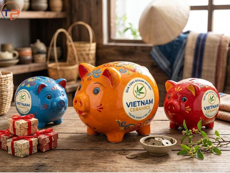 Quà Tặng Heo Đất In Logo: Ý Nghĩa, Ứng Dụng, Top Mẫu, Lưu Ý Chọn 14 Qua tang heo dat gom su in logo