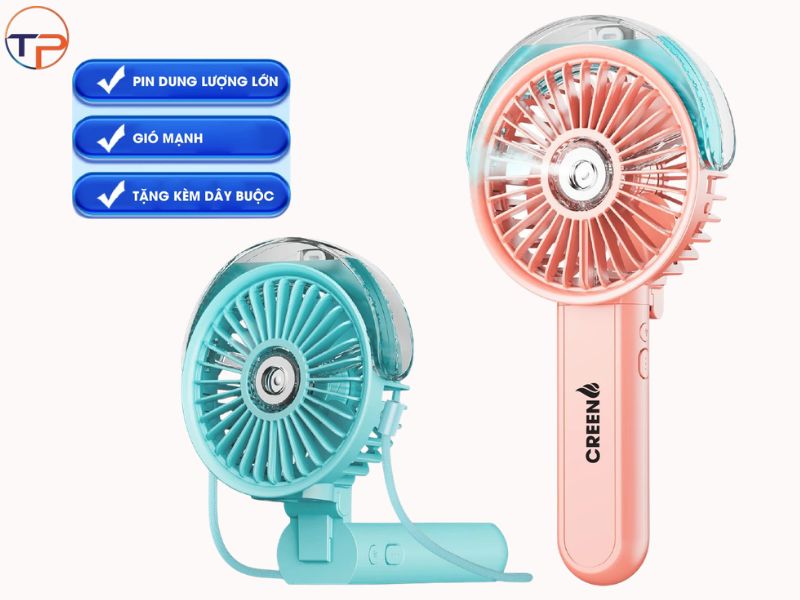 Quạt Điện Cầm Tay In Logo: Đặc Điểm, Ứng Dụng, Top Mẫu &Amp; Báo Giá 15 Quat dien cam tay in logo gap gon