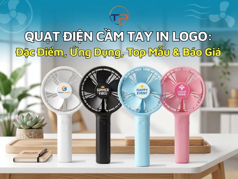 Quạt Điện Cầm Tay In Logo: Đặc Điểm, Ứng Dụng, Top Mẫu &Amp; Báo Giá 12 Quát điện cầm tay in logo