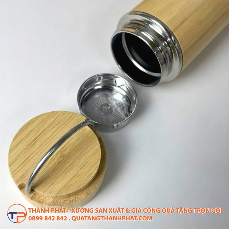 Bình Giữ Nhiệt Vỏ Tre Quai Inox Gf6965 24 Binh giu nhiet vo tre quai inox gf6965 gia tot