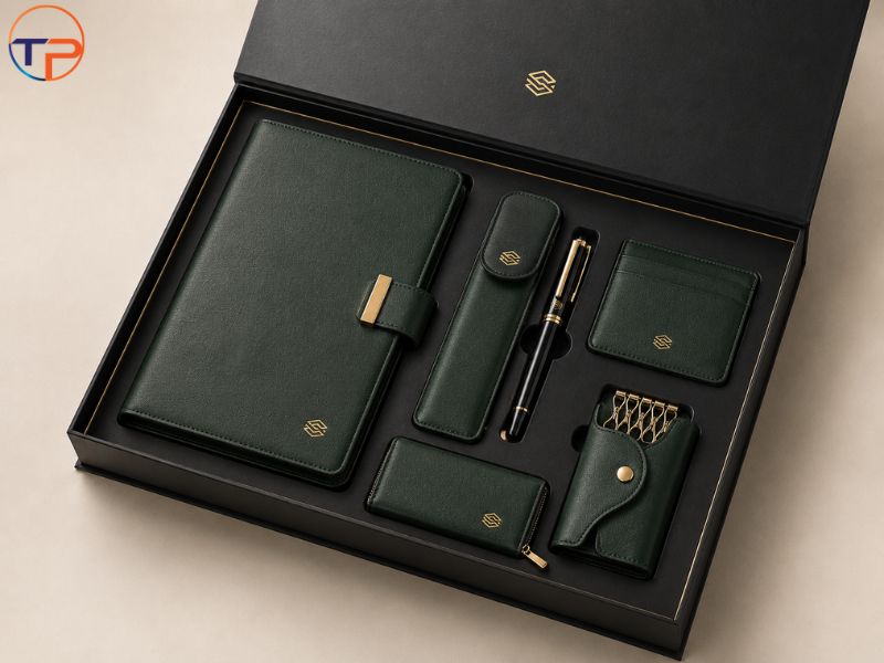 Top 7 Bộ Giftset Quà Tặng Bằng Da Cao Cấp Sang Trọng 18 Bo giftset da van phong