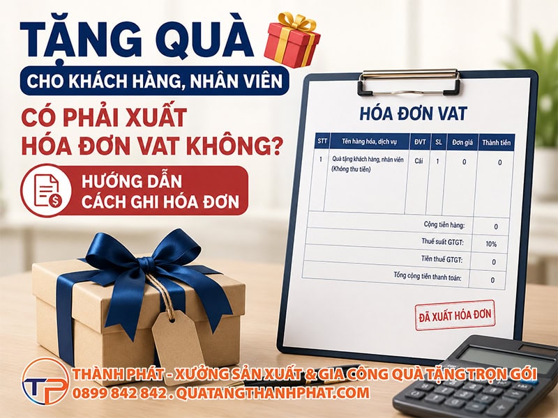 Tặng Quà Cho Khách Hàng, Nhân Viên Có Phải Xuất Hóa Đơn Vat Không? Hướng Dẫn Cách Ghi Hóa Đơn. 8 Cach ghi hoa don qua tang khach hang nhan vien