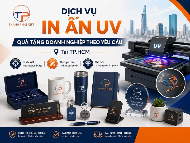 Dịch vụ in uv quà tặng doanh nghiệp