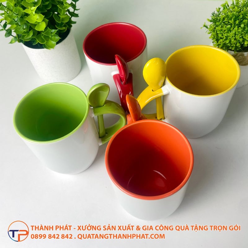Ly Sứ In Chuyển Nhiệt Quai Cài Muỗng Ls13 17 Ly su quai cai muong ls13 sang trong