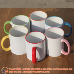 Ly Sứ Quai Màu In Logo Chuyển Nhiệt Ls17 16 Ly sứ quai màu in logo chuyển nhiệt ls17 - ảnh 2