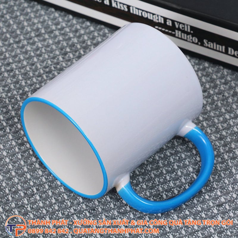 Ly Sứ Quai Màu In Logo Chuyển Nhiệt Ls17 24 Ly su quai mau ls17 dep mat