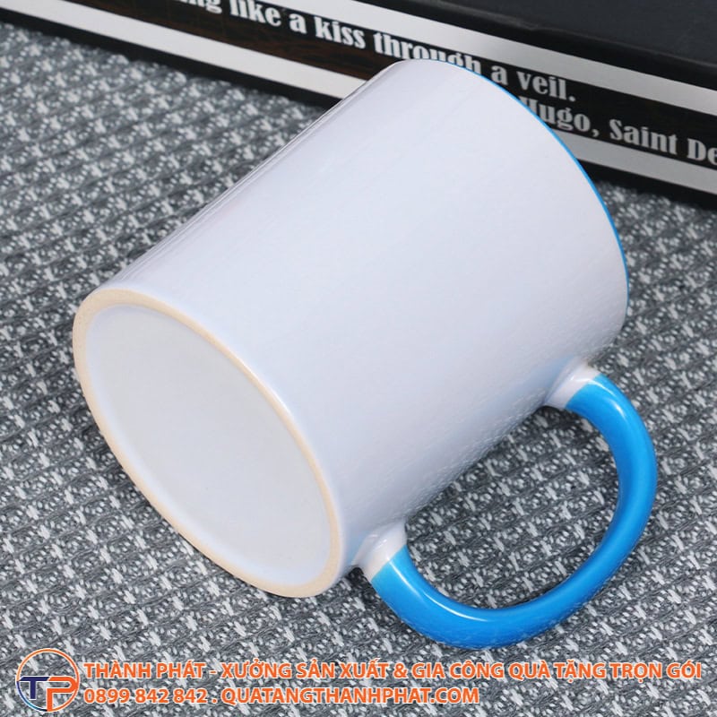 Ly Sứ Quai Màu In Logo Chuyển Nhiệt Ls17 13 Ly sứ quai màu in logo chuyển nhiệt ls17 - ảnh 4