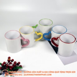 Ly Sứ Quai Tim Song Màu In Logo Ls16 11 Ly sứ quai tim song màu in logo ls16 - ảnh 2