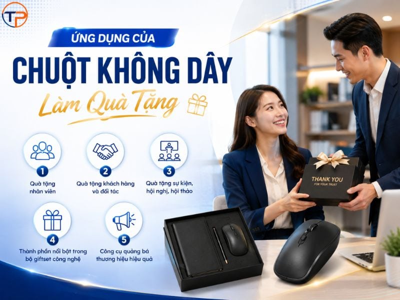 Chuột Không Dây Làm Quà Tặng: Đặc Điểm, Ứng Dụng, Mẫu Và Báo Giá 18 Chuot khong day co ung dung gi