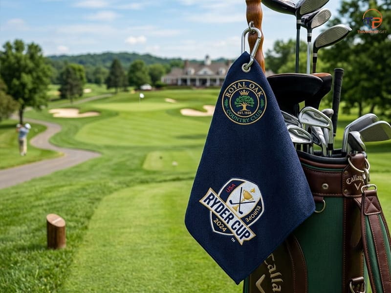 Khăn Thêu Logo Làm Quà Tặng: Đặc Điểm, Phân Loại, Ứng Dụng &Amp; Top Mẫu 17 Khan golf theu logo
