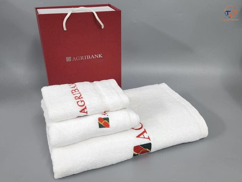 Khăn Thêu Logo Làm Quà Tặng: Đặc Điểm, Phân Loại, Ứng Dụng &Amp; Top Mẫu 15 Khan mat cotton theu logo