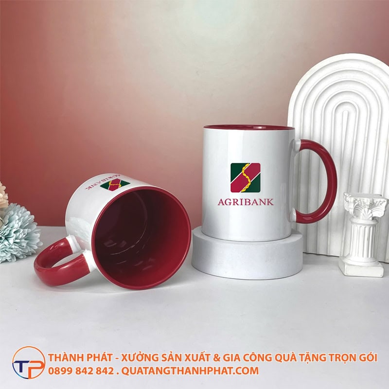 Ly Sứ Song Màu In Logo Chuyển Nhiệt Ls19 24 Ly su song mau ls19 hien dai