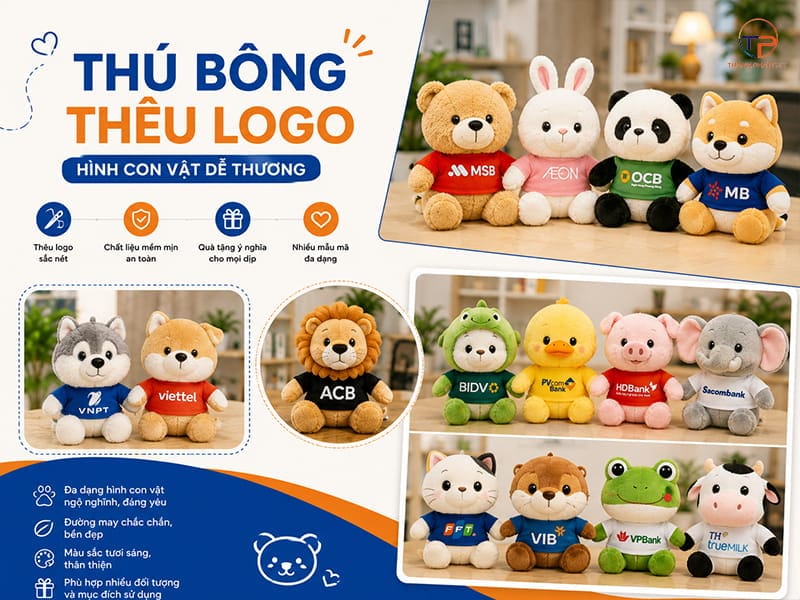 Thu bong theu logo hinh con vat