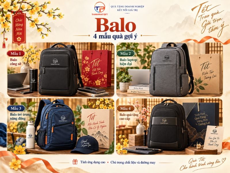 Gợi Ý Quà Tặng Doanh Nghiệp Dịp Tết, Cuối Năm Độc Đáo 43 Balo 1