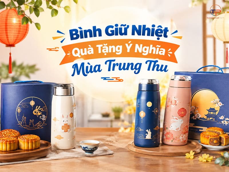 Top Mẫu Bình Giữ Nhiệt Làm Quà Tặng Trung Thu Đẹp, Giá Rẻ 14 Bình giữ nhiệt quà tặng mùa trung thu