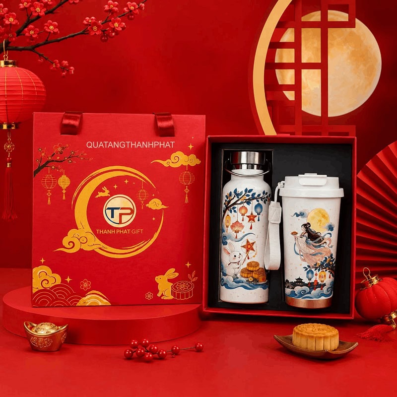 Top Mẫu Bình Giữ Nhiệt Làm Quà Tặng Trung Thu Đẹp, Giá Rẻ 21 Binh giu nhiet tang trung thu 4