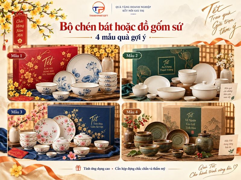 Gợi Ý Quà Tặng Doanh Nghiệp Dịp Tết, Cuối Năm Độc Đáo 38 Bo chen bat gom su